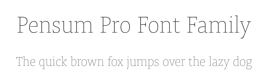 Pensum Pro Font Family by Nils Thomsen — Serif Font