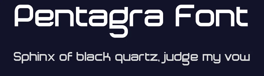 Pentagra Font by Mohamed Salman Parsy — Display Font — thumbnail 2