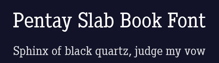 Pentay Slab Book Font by defharo — Slab Serif Font — thumbnail 2