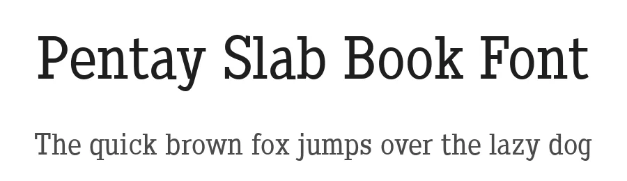 Pentay Slab Book Font by defharo — Slab Serif Font