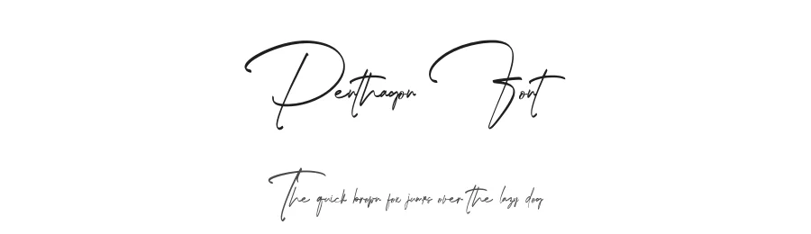 Penthagon Font by GDcreative β Script Handwritten Font