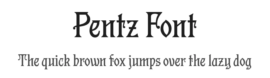 Pentz Font by Fort Foundry β Display Font