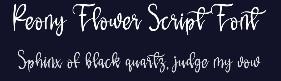 Peony Flower Script Font by andikastudio — Script Handwritten Font — thumbnail 2