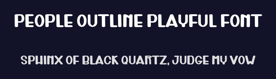 People Outline Playful Font by freshtypeink — Script Handwritten Font — thumbnail 2