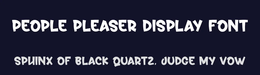 People Pleaser Display Font by andikastudio — Display Font — thumbnail 2