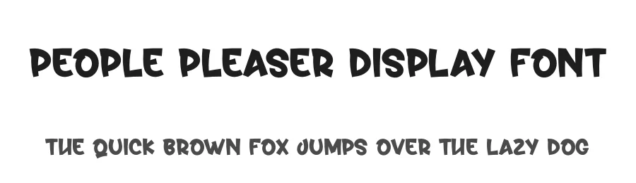 People Pleaser Display Font by andikastudio — Display Font
