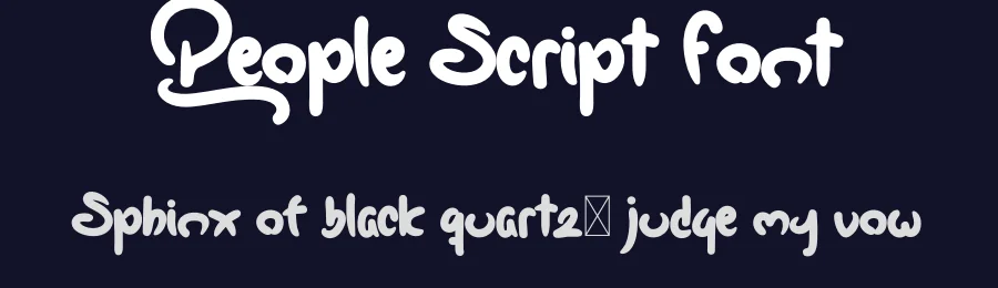 People Script Font by levincreative — Script Handwritten Font — thumbnail 2