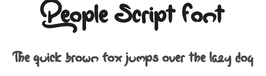 People Script Font by levincreative — Script Handwritten Font
