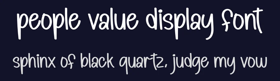 People Value Display Font by andikastudio — Display Font — thumbnail 2