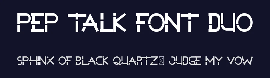 Pep Talk Font Duo by edricstudio — Sans Serif Font — thumbnail 2
