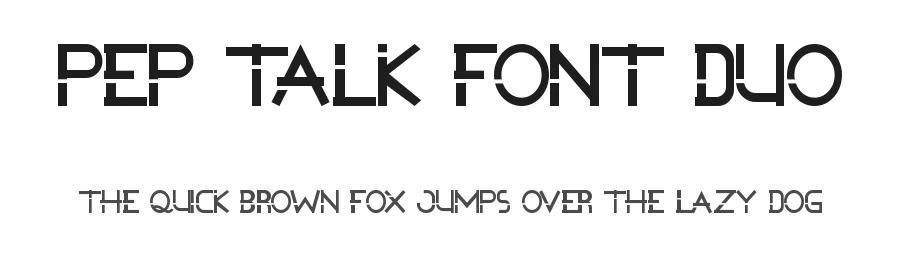 Pep Talk Font Duo by edricstudio — Sans Serif Font