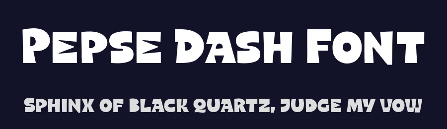 Pepse Dash Font by Four Lines Std — Display Font — thumbnail 2