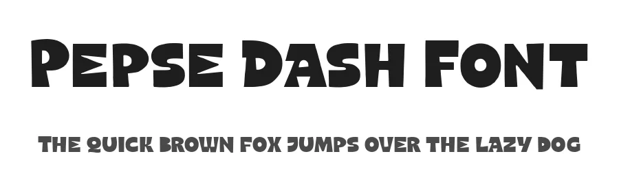 Pepse Dash Font by Four Lines Std — Display Font