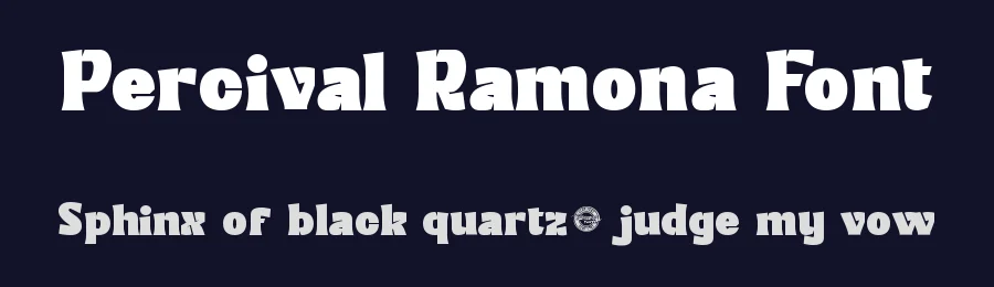 Percival Ramona Font by CalligraphyFonts.net — Display Font — thumbnail 2