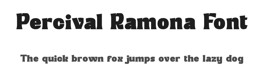 Percival Ramona Font by CalligraphyFonts.net — Display Font