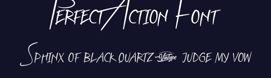 Perfect Action Font by VinType — Display Font — thumbnail 2