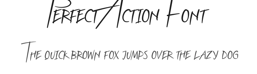 Perfect Action Font by VinType — Display Font