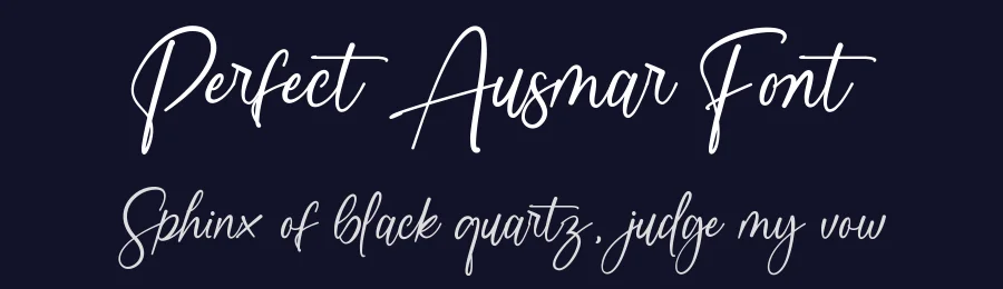 Perfect Ausmar Font by wibisono2001 — Script Handwritten Font — thumbnail 2