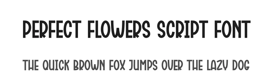 Perfect Flowers Script Font by andikastudio — Display Font