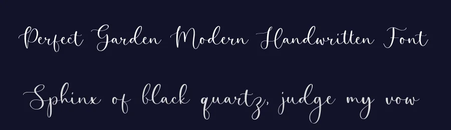 Perfect Garden Modern Handwritten Font by balpirick — Script Handwritten Font — thumbnail 2