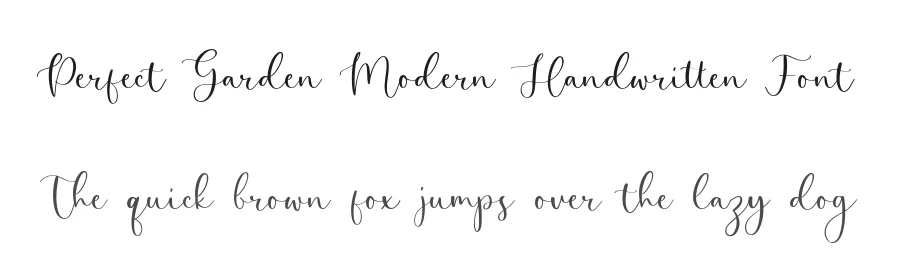 Perfect Garden Modern Handwritten Font by balpirick — Script Handwritten Font