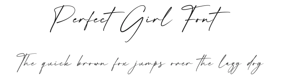 Perfect Girl Font by Rantautype — Sans Serif Font