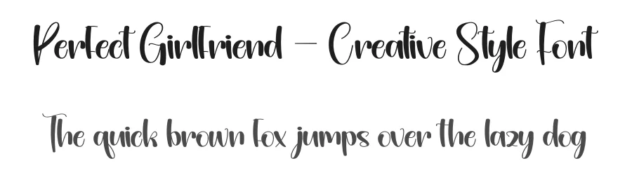 Perfect Girlfriend – Creative Style Font by andikastudio — Display Font