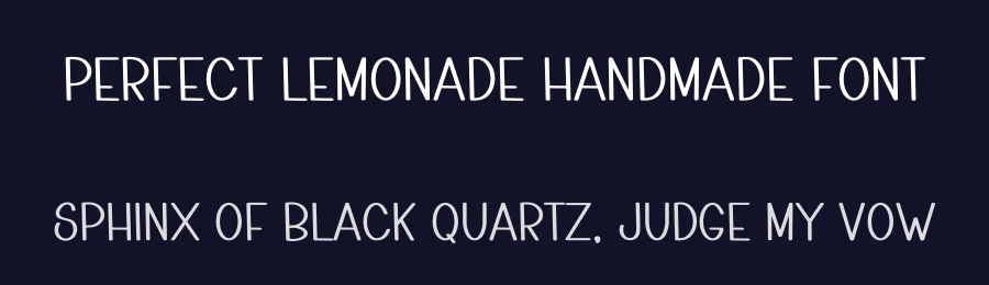 Perfect Lemonade Handmade Font by freshtypeink — Display Font — thumbnail 2