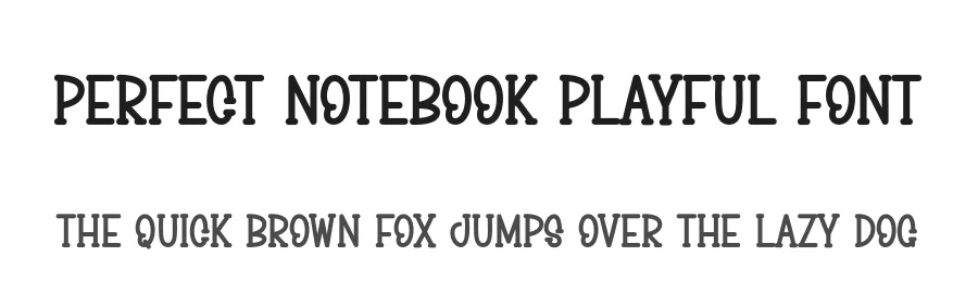 Perfect Notebook Playful Font by creativeletter — Script Handwritten Font