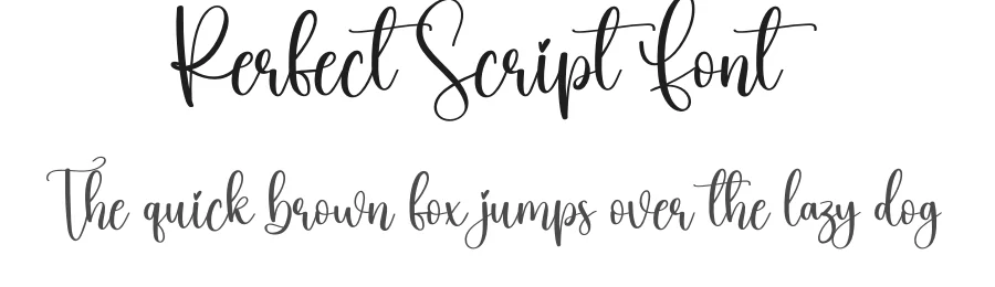 Perfect Script Font by creativeletter — Script Handwritten Font