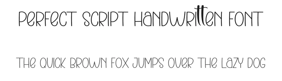 Perfect Script Handwritten Font by inermediaSTUDIO — Display Font