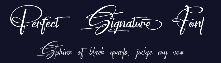 Perfect Signature Font by Thomas Aradea — Script Handwritten Font — thumbnail 2