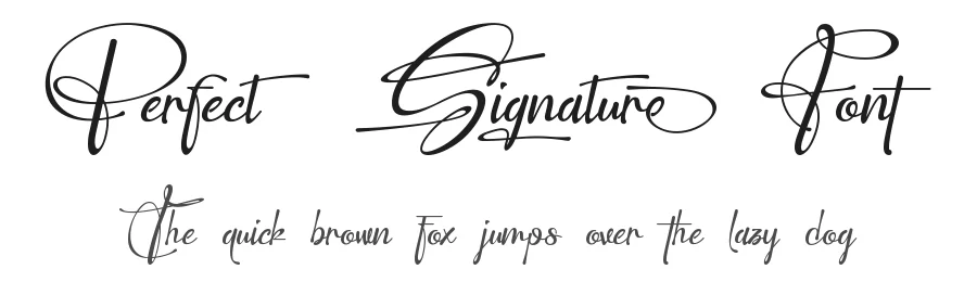 Perfect Signature Font by Thomas Aradea — Script Handwritten Font