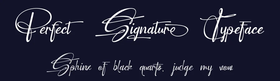 Perfect Signature Typeface by Dipati Creator — Script Handwritten Font — thumbnail 2