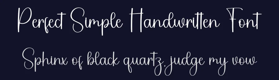 Perfect Simple Handwritten Font by freshtypeink — Script Handwritten Font — thumbnail 2