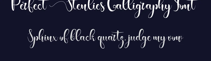Perfect Stenlies Calligraphy Font by inermediaSTUDIO — Script Handwritten Font — thumbnail 2