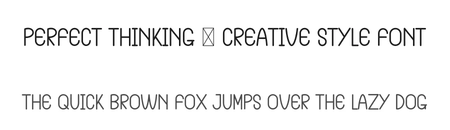 Perfect Thinking – Creative Style Font by freshtypeink — Display Font