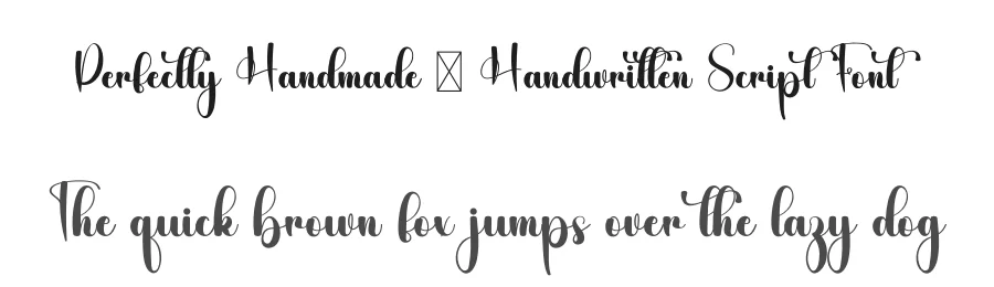 Perfectly Handmade – Handwritten Script Font by freshtypeink — Script Handwritten Font