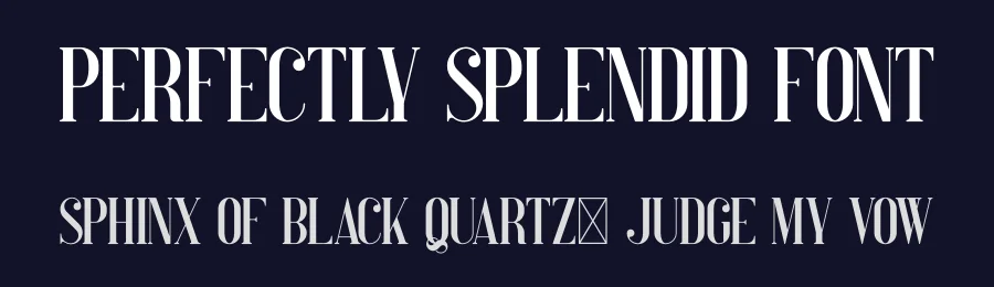 Perfectly Splendid Font by vp_creative_shop — Serif Font — thumbnail 2