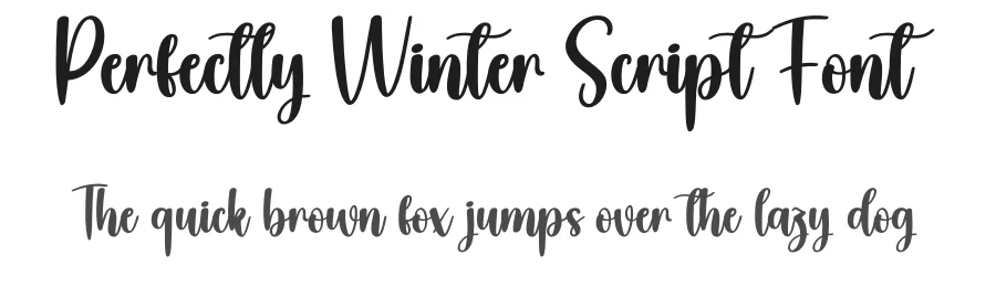 Perfectly Winter Script Font by creativeletter — Script Handwritten Font