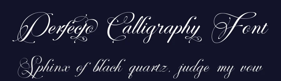 Perfecto Calligraphy Font by Thomas Aradea — Script Handwritten Font — thumbnail 2