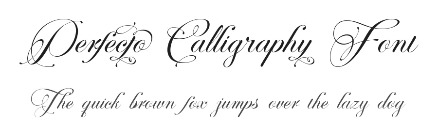Perfecto Calligraphy Font by Thomas Aradea — Script Handwritten Font