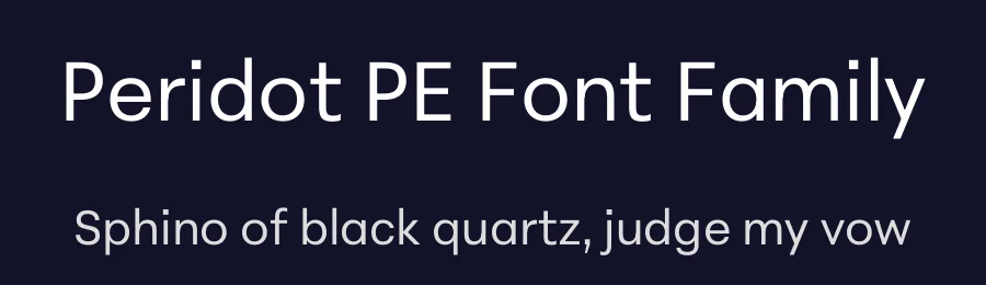 Peridot PE Font Family by Foundry5 — Sans Serif Font — thumbnail 2