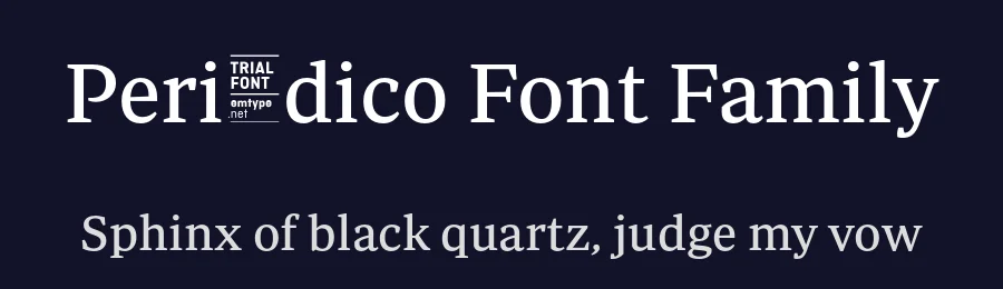 Periódico Font Family by Emtype Foundry — Serif Font — thumbnail 2
