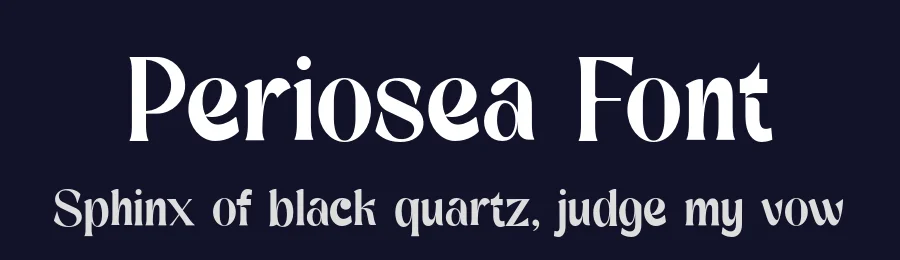 Periosea Font by UICreative — Serif Font — thumbnail 2