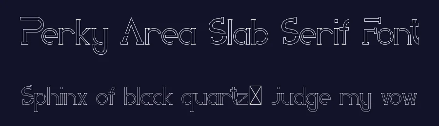Perky Area Slab Serif Font by edricstudio — Serif Font — thumbnail 2