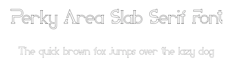 Perky Area Slab Serif Font by edricstudio — Serif Font