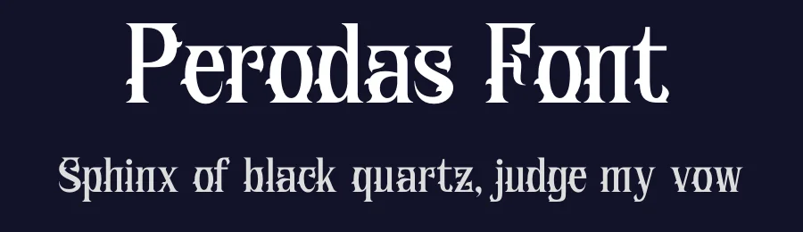 Perodas Font by Rantautype — Display Font — thumbnail 2