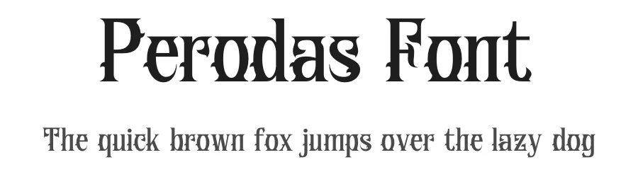 Perodas Font by Rantautype — Display Font