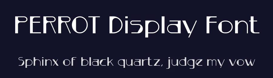 PERROT Display Font by Artsigma Design — Display Font — thumbnail 2